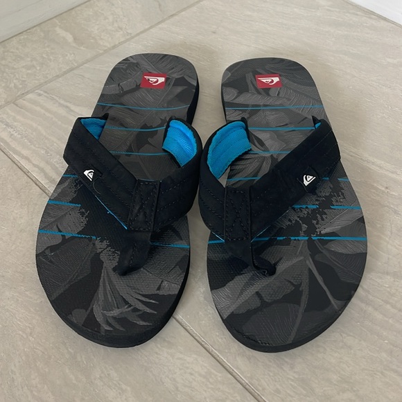 Quiksilver Men’s flip flops size 11 - Picture 2 of 4